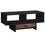 TABLE BASSE - SIMILI BOIS NOIR / MARRON