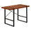 BUREAU D'ORDINATEUR - 48"L / CERISE / METAL NOIR