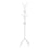 PORTE MANTEAU - 70"H / METAL BLANC