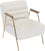 Chaise d'appoint en velours Woodford