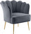 Chaise d'appoint en velours Jester