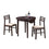 ENSEMBLE DE SALLE À MANGER - ENSEMBLE 3PCS / 36"DIA / ESPRESSO AVEC RABAT