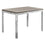 TABLE A MANGER - 32"X 48" / FONCE TAUPE / METAL CHROME