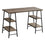 BUREAU D'ORDINATEUR - 48"L / TAUPE FONCE / METAL NOIR