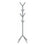 PORTE MANTEAU - 70"H / METAL ARGENT