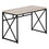 BUREAU D'ORDINATEUR - 48"L / BOIS DE RÉCUPÉRATION TAUPE / MÉTAL NOIR