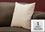 COUSSIN - 18"X 18" / VELOURS À PLUMES TAUPE PÂLE / 1PC