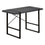BUREAU D'ORDINATEUR - 48"L / GRIS MODERNE / METAL NOIR
