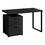 BUREAU D'ORDINATEUR - 48"L / GRIS MODERNE / METAL NOIR / G/D