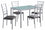 ENSEMBLE A DÎNER - ENSEMBLE 5PCS / ARGENT / VERRE TREMPÉ GIVRÉ