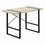 BUREAU D'ORDINATEUR - 48"L / TAUPE MODERNE / METAL NOIR