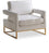Fauteuil d'appoint en cuir végétalien Amelia