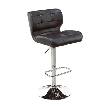 Tabouret de bar réglable Fanta : similicuir noir