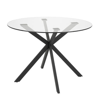Table de salle à manger Frances, cadre noir