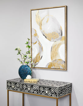 Peinture murale : Blanc et Or