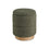 Pouf de rangement Edgar : Boucle olive