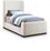 Lit simple en tissu Oliver Boucle