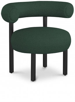 Fauteuil d'appoint en tissu boucle bordeaux