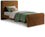 Lit simple en velours Sloan