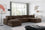 Canapé sectionnel confortable en velours