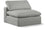 Chaise sans accoudoirs en tissu texturé en lin Comfy