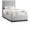 Lit simple en tissu texturé en lin Lucia
