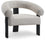 Fauteuil d'appoint en tissu boucle Winston