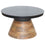Table basse ronde Boden en noir et noyer