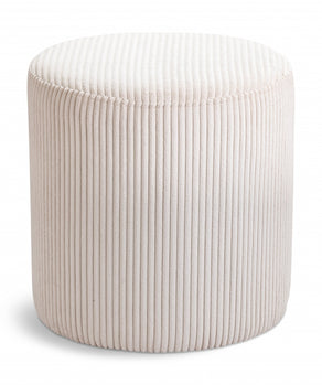 Pouf / tabouret en tissu microsuède Roy