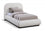Lit simple en tissu chenille Vaughn
