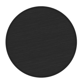 Pouf de rangement rond Polly avec plateau en beige et noir ( Meuble Mtl ) 