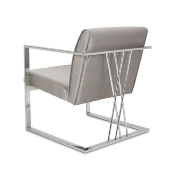Chaise Fairmont : Argent Satiné
