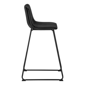 CHAISE DE BUREAU - SIMILI-CUIR NOIR / BUREAU DEBOUT