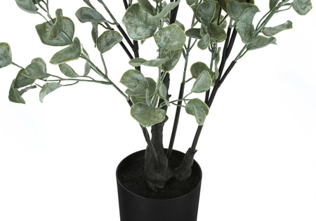 PLANTE ARTIFICIELLE - 35"H / EUCALYPTUS INTERIEUR POT 5"