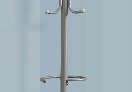 PORTE MANTEAU - 68"H / METAL ARGENT ( Meuble Mtl )