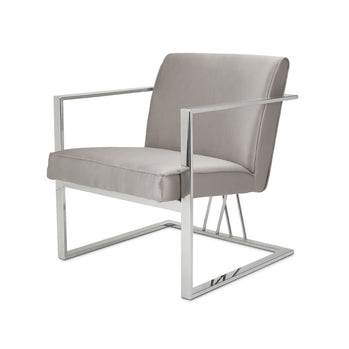 Chaise Fairmont : Argent Satiné