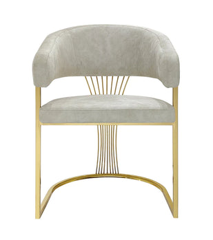 Fauteuil d'appoint Lotus doré