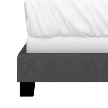Grand lit Jedd de 60 po en tissu anthracite