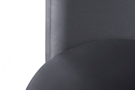Chaise rotonde en velours
