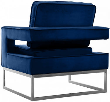 Chaise d'appoint en velours Noah