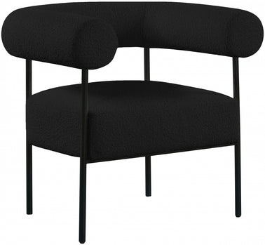 Chaise d'appoint Blake en tissu bouclé