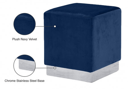 Pouf en velours Jax | Tabouret 