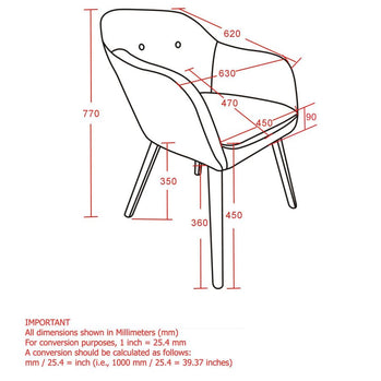 Chaise d'appoint/de salle à manger Minto en mélange de gris