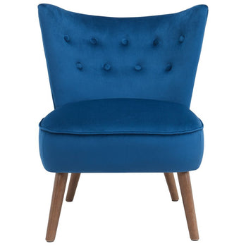 Chaise d'appoint Elle en bleu