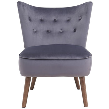 Chaise d'appoint Elle en gris