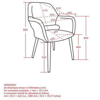 Chaise d'appoint/de salle à manger Miranda en bleu
