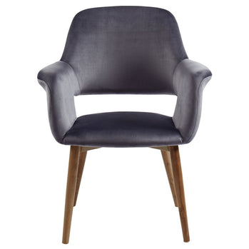 Chaise d'appoint/de salle à manger Miranda en gris