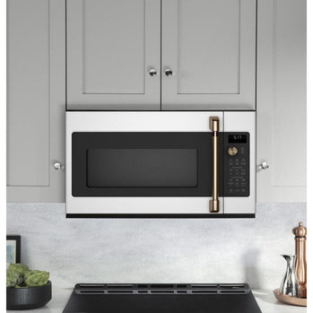 Four À Micro-Ondes À Convection À Hotte Intégrée De 1,7 Pi³ / 300 CFM Blanc Mat Café ( CVM517P4MW2 )