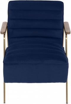 Chaise d'appoint en velours Woodford