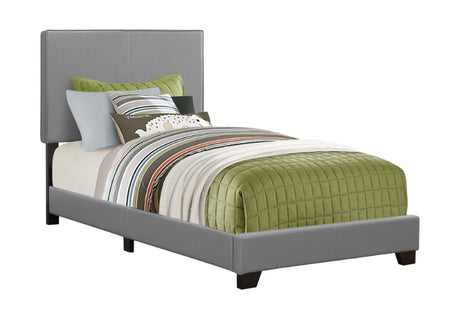LIT - SIMPLE / SIMILI-CUIR GRIS 